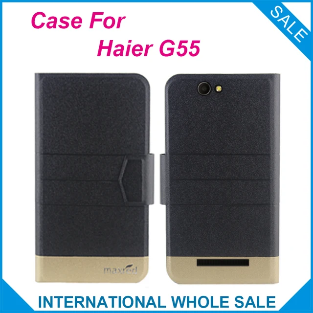 Best Offers Super! 2017 Haier G55 Case New Arrival 5 Colors Factory Direct Flip Leather Exclusive Case For Haier G55 Cover