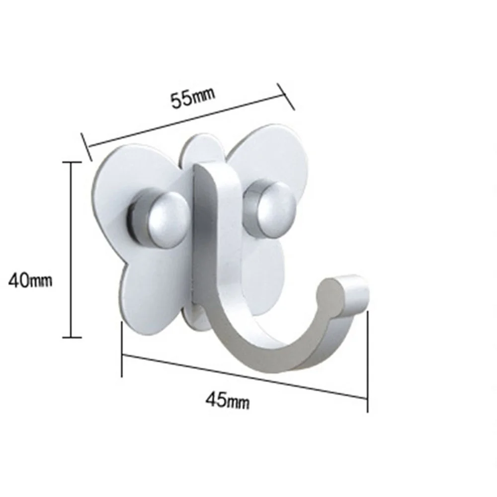 Модный банный поводок полотенца Держатель крючки в форме бабочки настенные крючки ключ вешалка для одежды крючок