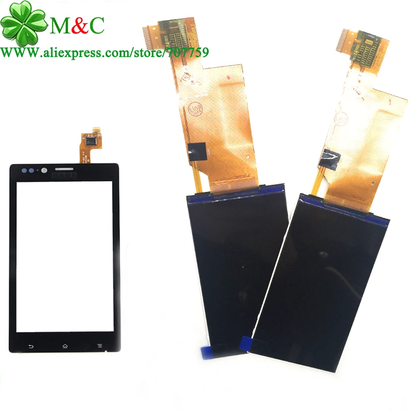 Оригинал ST26 Сенсорный ЖК-Панель Для Sony Xperia J ST26i ST26a ЖК-Дисплей С Сенсорным Экраном