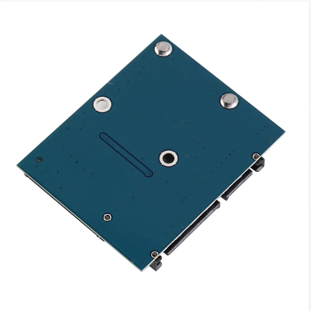 Новинка Лидер продаж плата преобразователя Mini PCI e MSATA на 2 5 &quotSATA модуль синей