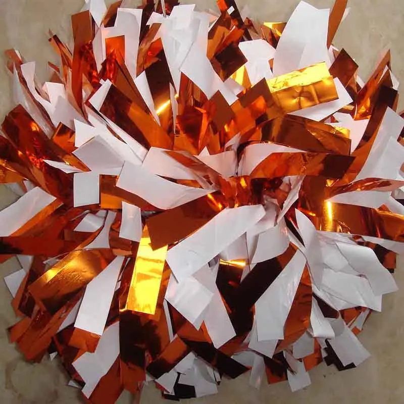 

Competion Poms Cheerleader Pom poms 6" 180g Baton Handle Metallic poms wholesale 20pieces/lot custom Color