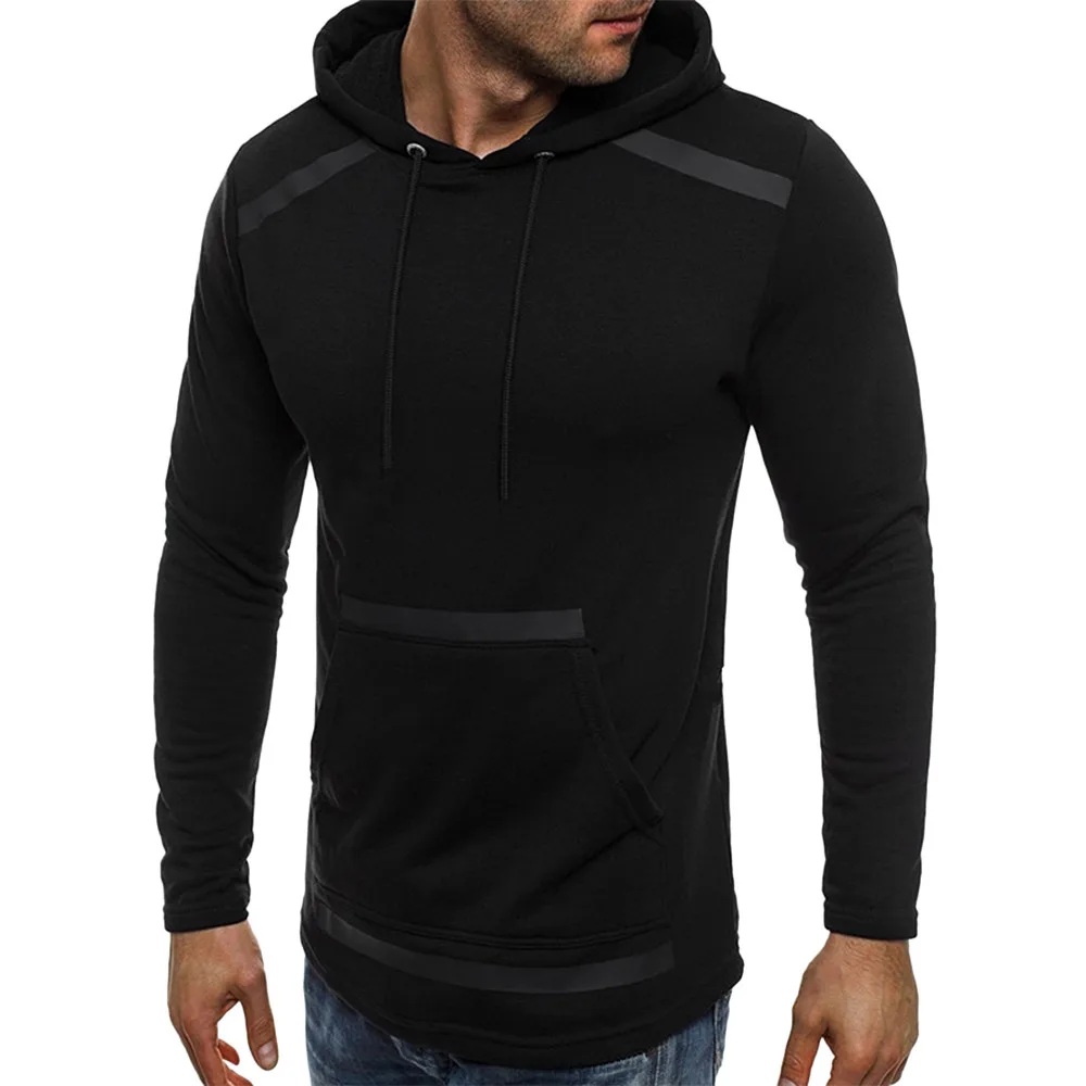 

Hoodies Sweatshirts Mens' Autum Winter Long Sleeve Pocket Fleece Hoodie Sweatshirt Outwear Pullover Tops Blouse Male Clothes