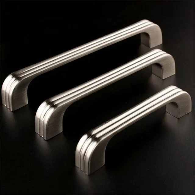 3.75'' 5'' 6.3'' Brushed Nickel Handles Polished Chrome Silver