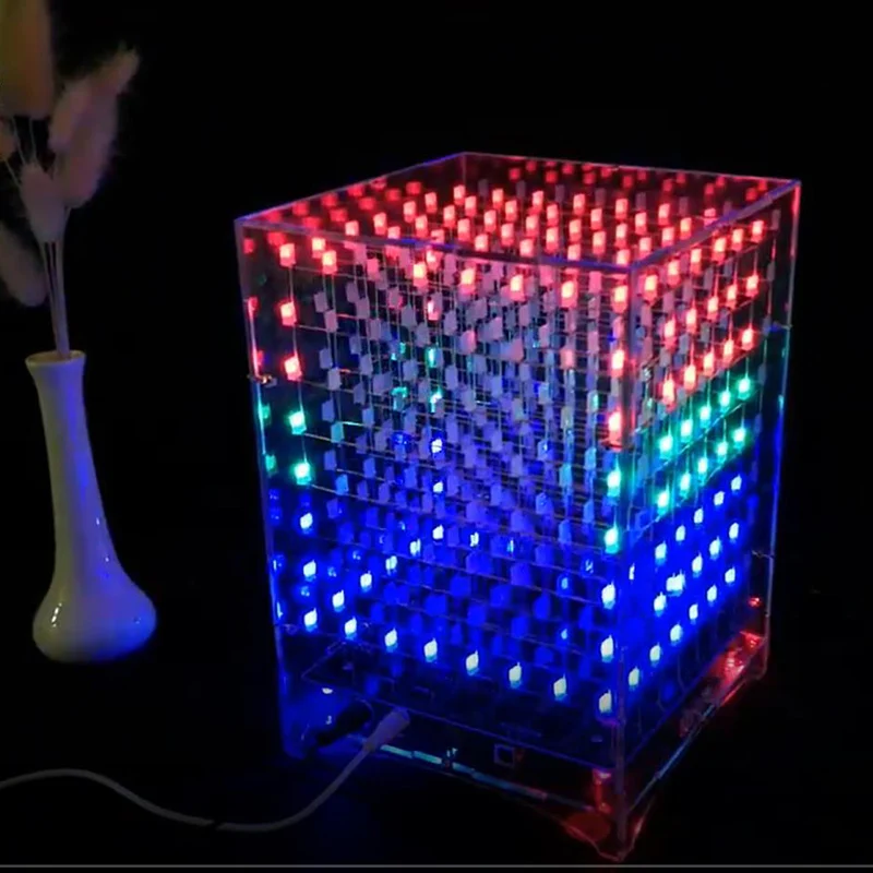 Набор для самостоятельной сборки световых кубиков Cololful 8x8x8 Wi Fi лампочка с