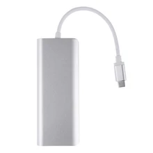 6 In 1 Usb 3.1 Hub Type C To Hdmi Usb 3.0 Rj45 Sd Tf Type C Adapter Converter Cable For Macbook Pro Google Chromebook dzlst 4 port usb type c 3 1 multiport adapter usb c to usb 3 0 usb c hub metal high speed 4 in 1 for macbook google chromebook