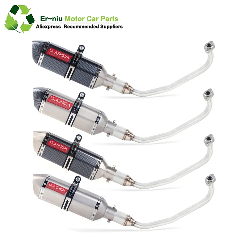 

PCX 125 150 Motorcycle Scooter Exhaust Muffler Full System Middle Pipe Slip-On Escape Fit For HONDA PCX125 PCX150
