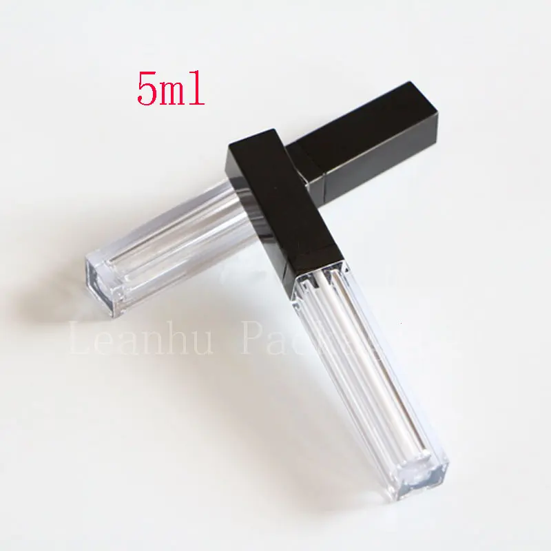 

5ml high quality empty lip gloss container 5cc square makeup lip oil tube bottle lip brilliant cosmetics packaging lip polish