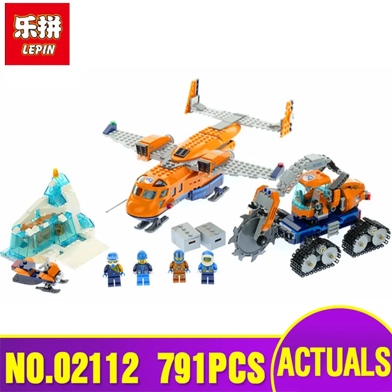 

Lepin 02112 Model 791Pcs City Series The Legoing 60196 Arctic Supply Plane Set Building Blocks Bricks Funny Plane Toys as Gifts
