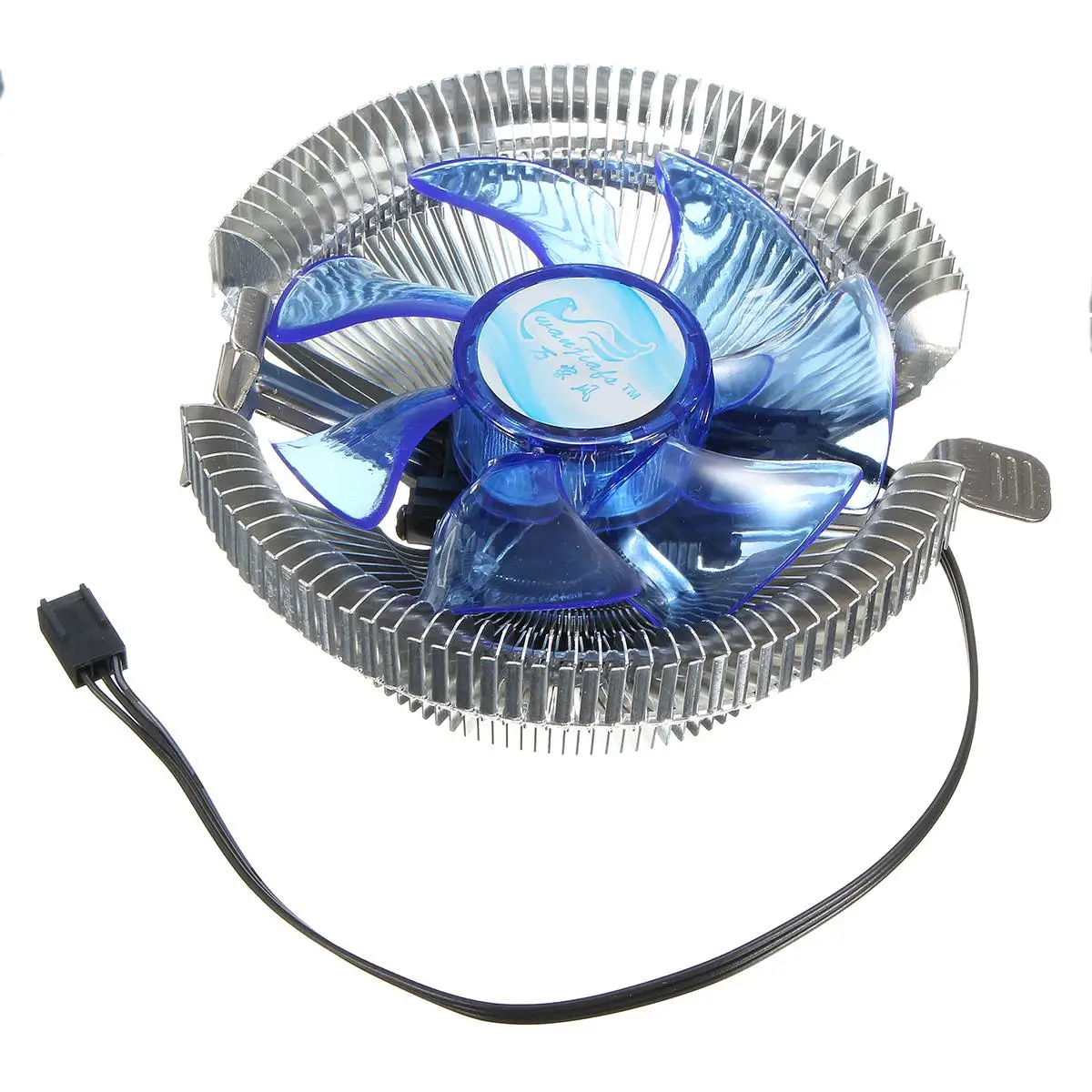 مروحة تبريد لوحدة المعالجة الرئيسية غرفة التبريد المبرد المشجعين الأزرق ضوء Led ل إنتل LGA775/1156/1155 i3/i5/i7 ل AMD AM2/AM2 +/AM3 ل AM4 Ryzen