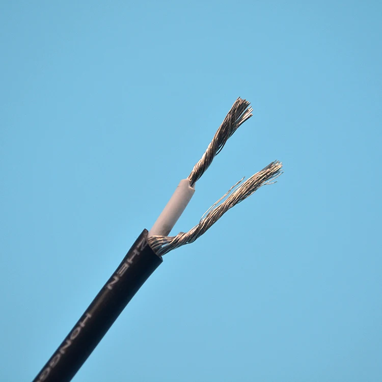 Free shipping 10/20M Black Audio signal Cable 18WG UL1185 Single core