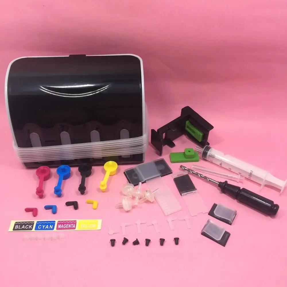 

YOTAT universal CISS , 4 color DIY CISS for HP 21 22 60 61 56 57 74 75 901 121 122 140 141 300 301 PG40 50 830 printer