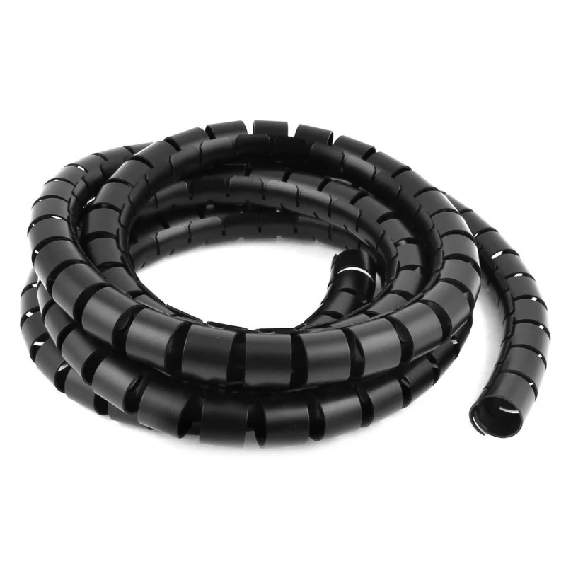 

Spiral Tube Cable Wire Wrap Computer Cord Management 30mmx3M Black