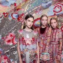 LASUI, горячая Распродажа, 1 ярд, X0536, высокая мода, платье, модное, тяжелое, разноцветное, с блестками, высокое качество, вышивка, сетка, кружево, ткань