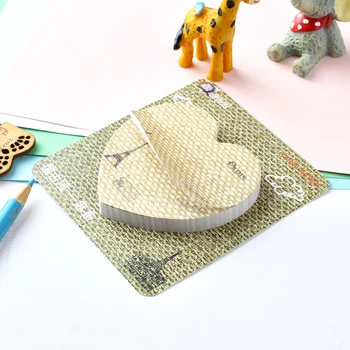 

Cute Heart-shaped Memo pad Postscript Sticky Notes Post it Bookmark Memo Pads Kawaii Stationery School Supplies Papeleria Gift