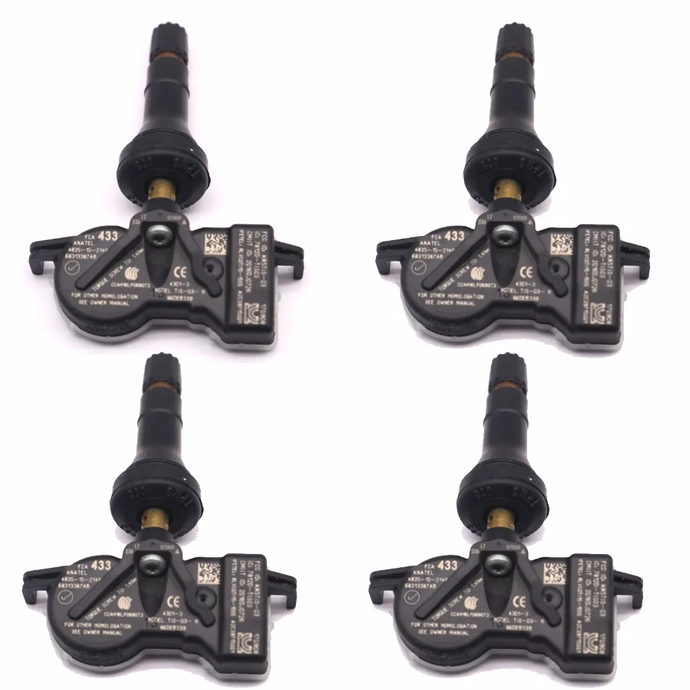 Датчик давления в шинах для 2017-2023 Jeep COMPASS RENEGADE Chrysler PACIFICA TPMS датчики 68313387AB 68105280AF