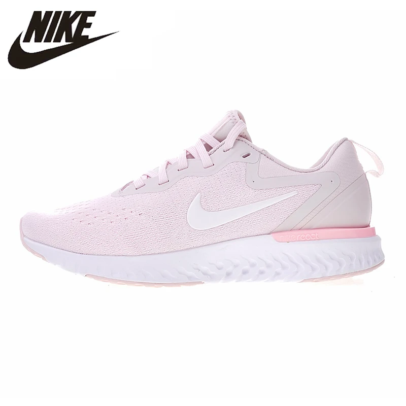 

NIKE ODYSSEY REACT Women's Running Shoes Wear-resistant White & Pink Shock-absorbing Lightweight Breathable AO9820 600