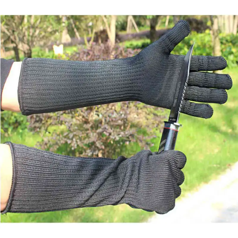 

Cut Resistant Work Safety Gloves Arm Sleeve Men Anti Cut Puncture Camping Safety Cutting Welding Mechanic Arm Protective Gloves