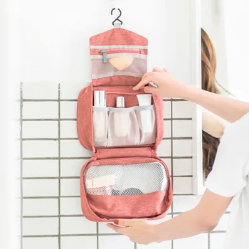 

Women Fashion Travel Hanging Toiletry Wash Bags Waterproof Cosmetic Beautician Make Up Pouch Makeup Storage Case Organizer Items