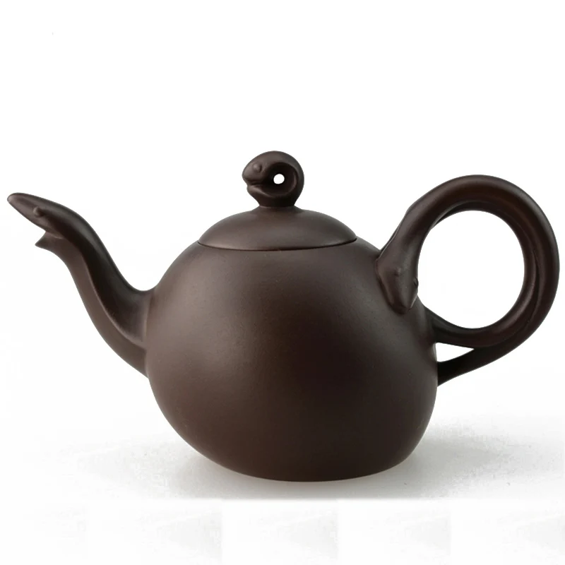 

Precious Collection Value Yixing Teapot Tea Infuser Pot 160ml Snake Ceramic China Handmade Ceramic Set Porcelain Zodiac Kettle