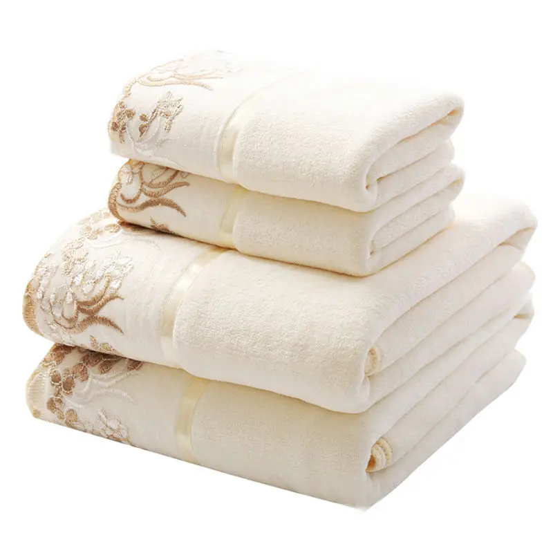 100 high quality 35*75cm/70*140cm Super Soft Elegant Cotton Terry Hand