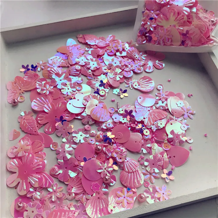

30g Pearl Beads Sequin Flat Shell Pvc Loose Sequins For Crafts Paillettes Sewing Decoration Wedding Dress Diy Accessory