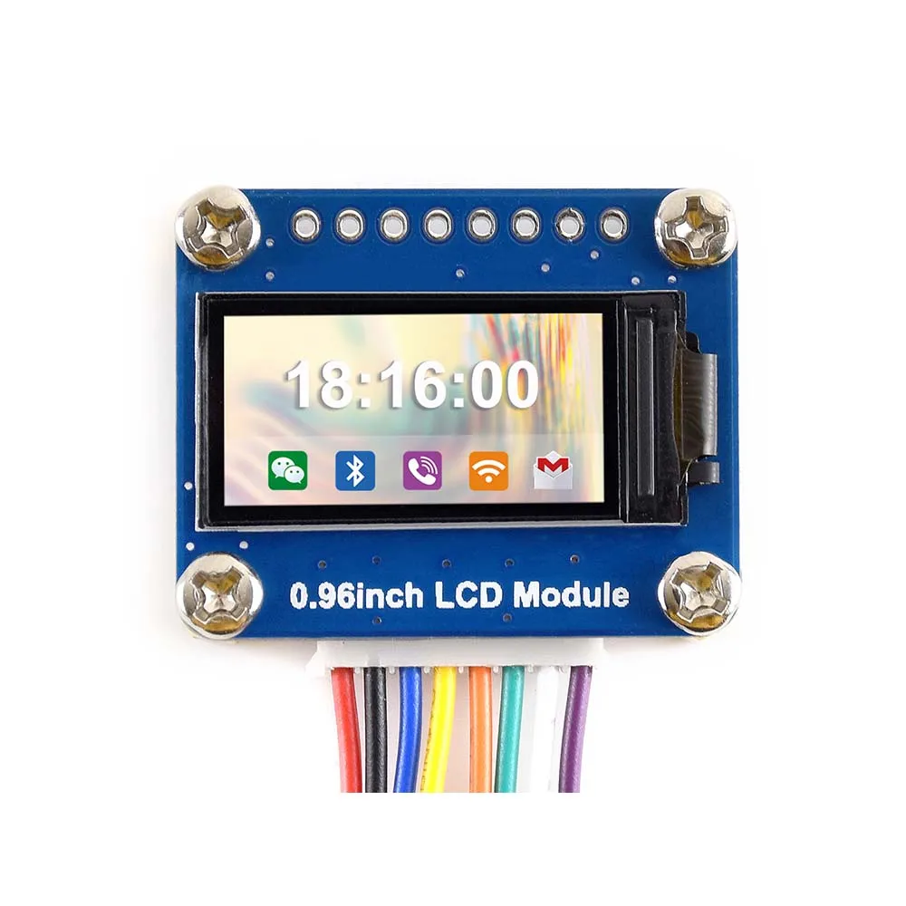 Waveshare 0 96 дюймовый ЖК дисплей модуль IPS экран 160x80 HD разрешение SPI интерфейс 3 V 65K