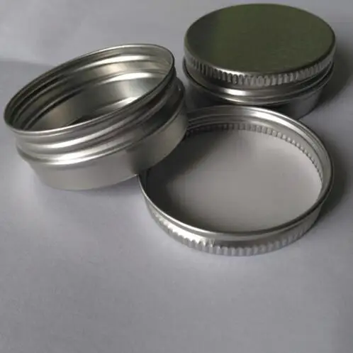 

25 pcs screw on lids Aluminium jars with screw lid,cosmetic case jar,15ml aluminum tins, aluminum lip balm container