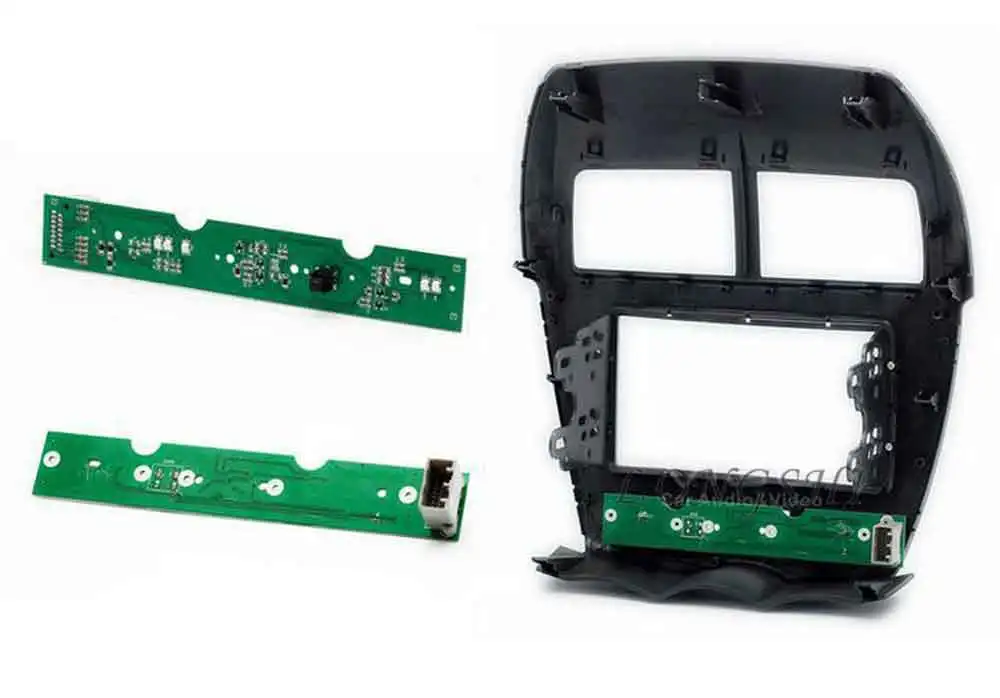 Автомагнитола LONGSHI для 2012 Mitsubishi ASX Outlander Spor RVR Стерео Переходная приборная панель CD отделка установочный комплект рамка 2DIN - Название цвета: frame(5LED)