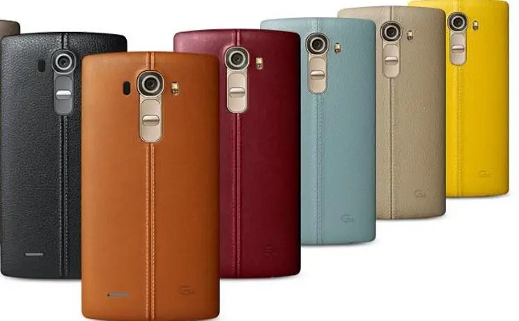 Разблокированный LG G4 H815 H818 F500/H810 Hexa Core Android 5,1 3 ГБ rom 32 ГБ 5,5 дюйма сотовый телефон 16,0 Мп камера 4G LTE - Цвет: PU leather cover