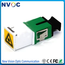 SC/APC Одномодовый симплексный запорный волоконно-оптический адаптер, SC APC запорный волоконный телекоммуникационный разъем