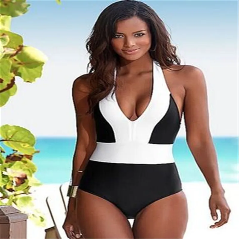 

2019 Big Size Swimsuit Women One Piece Plus Size Swimwear One Piece Bathing Suits Large Bust Swimsuits