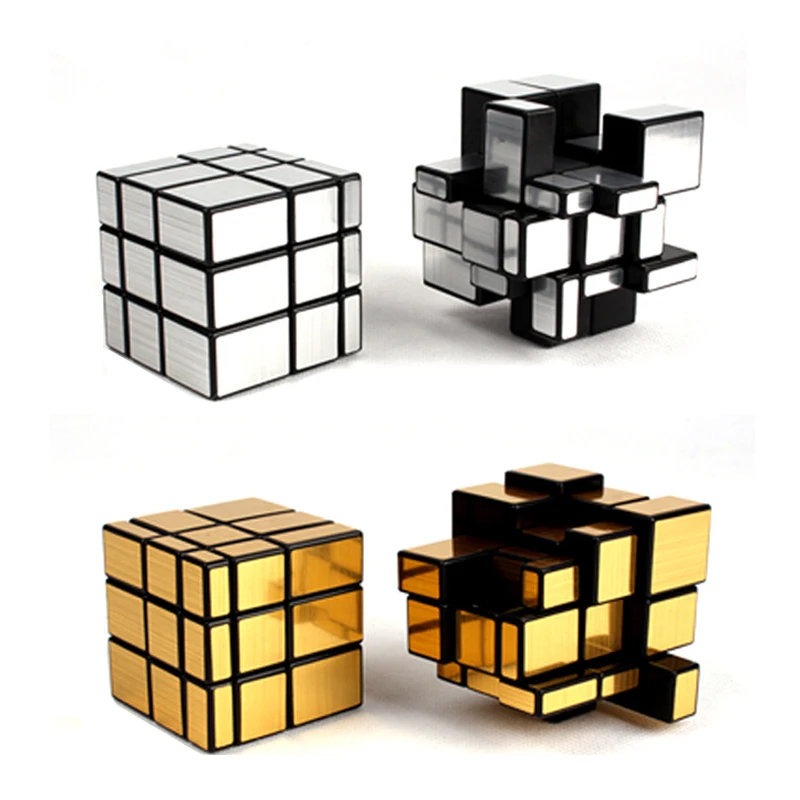 

3x3x3 Magic Mirror Cube Professional Gold silver Cubo Magico Cast Coated Puzzle Speed Twist Learning And Education Toys