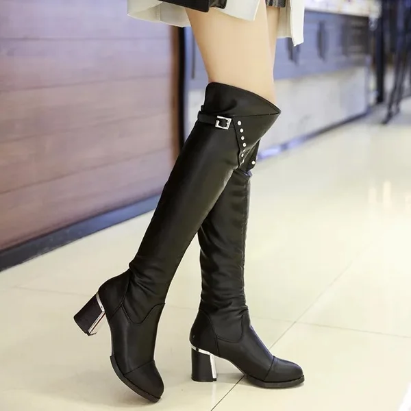 over the knee high heel boots near me