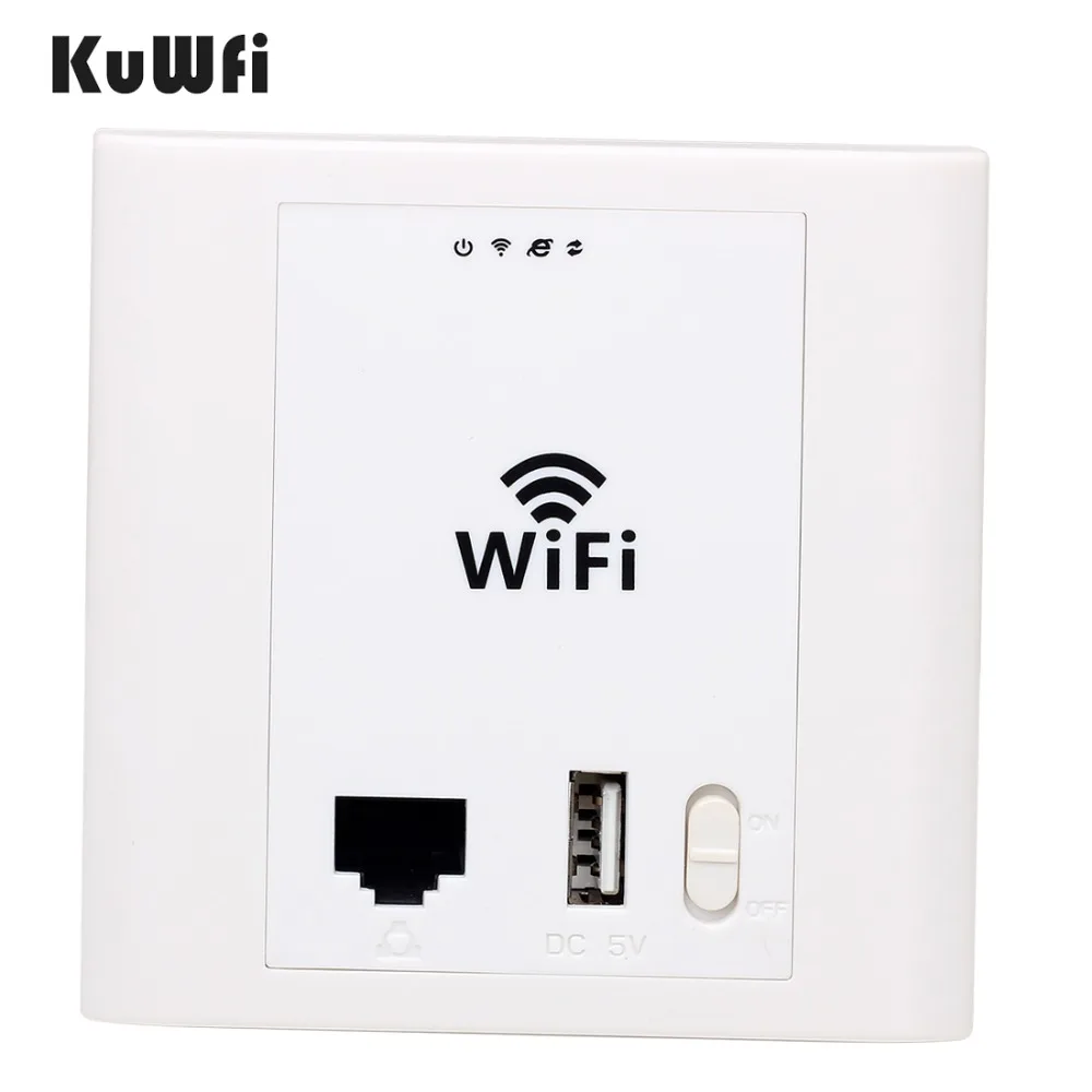 2.4Ghz 300Mbps In Wall AP Router Wifi Router Wifi Repeater Support PoE