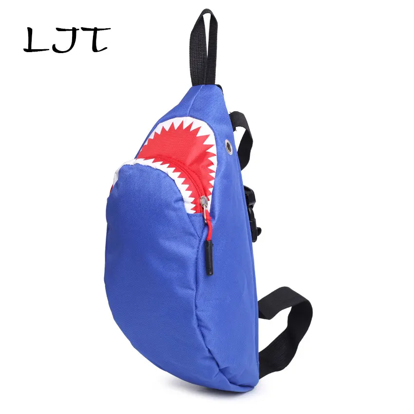 

LJT New Shark Small Chest Bag Boys and Girls Students Leisure Crossbody Messenger bag Sling Shoulder Bag Cute Travel Back Pack