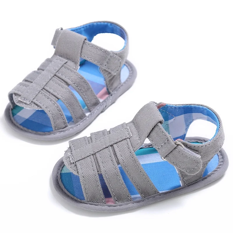 Летние сандалии для новорожденных; обувь для маленьких девочек и мальчиков; детские тапочки для детей 0-18 месяцев