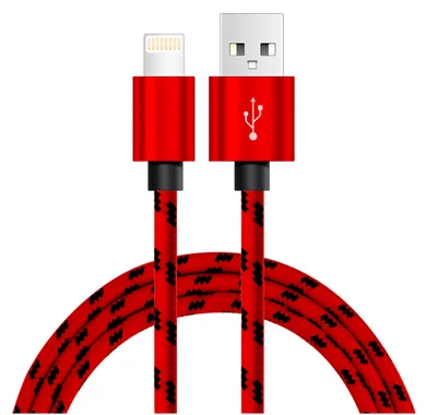 Кабель USB для зарядки и передачи данных для iPhone 6 S 6 S 7 8 Plus 5 5S X XR XS Max iPad короткий длинный 30 см 1 М 1,5 м 2 м провод для быстрой зарядки - Цвет: Красный