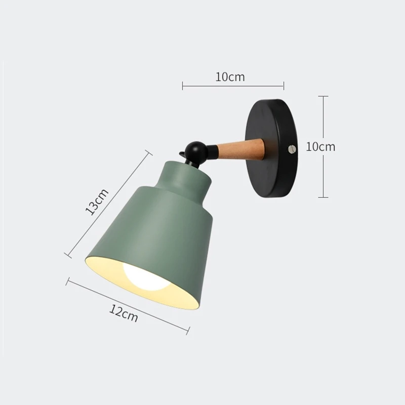 Horsten Nordic Wall Lamp Modern LED Wooden Wall Sconce Japanese Style Lighting Bedside Bedroom Living Room Home Bar-5