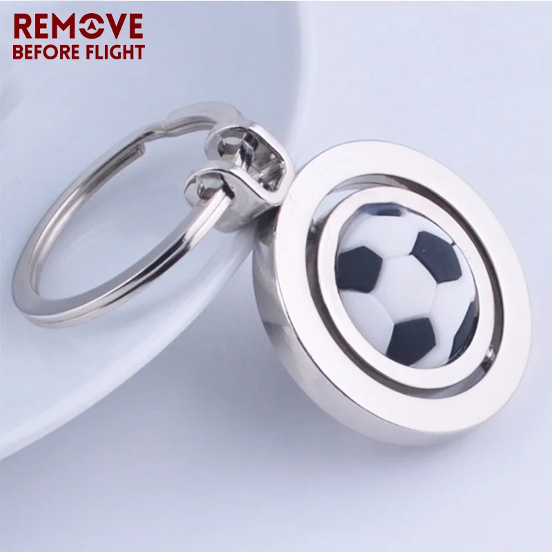 remove Before Flight, кольцо для ключей, держатель для Футбол в форме король цепи аксессуары черный, белый цвет брелок Модные украшения 10 шт./лот
