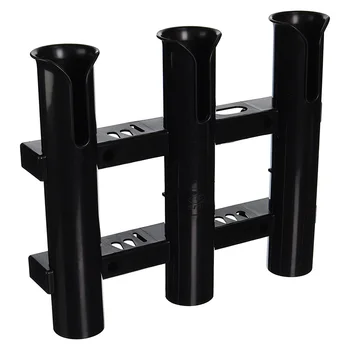 

High Fishing Rod Bracket Holder Stand Mount Portable 3 Tubes Rack For Boat Kayaking DOG88