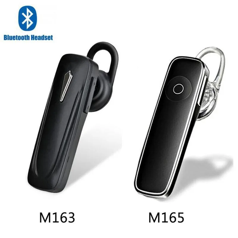 M165 Mini Bluetooth Headset Wireless Earbuds Handsfree Stereo Bass Earphone Earpiece with Mic For All Phone For Huawei Xiaomi