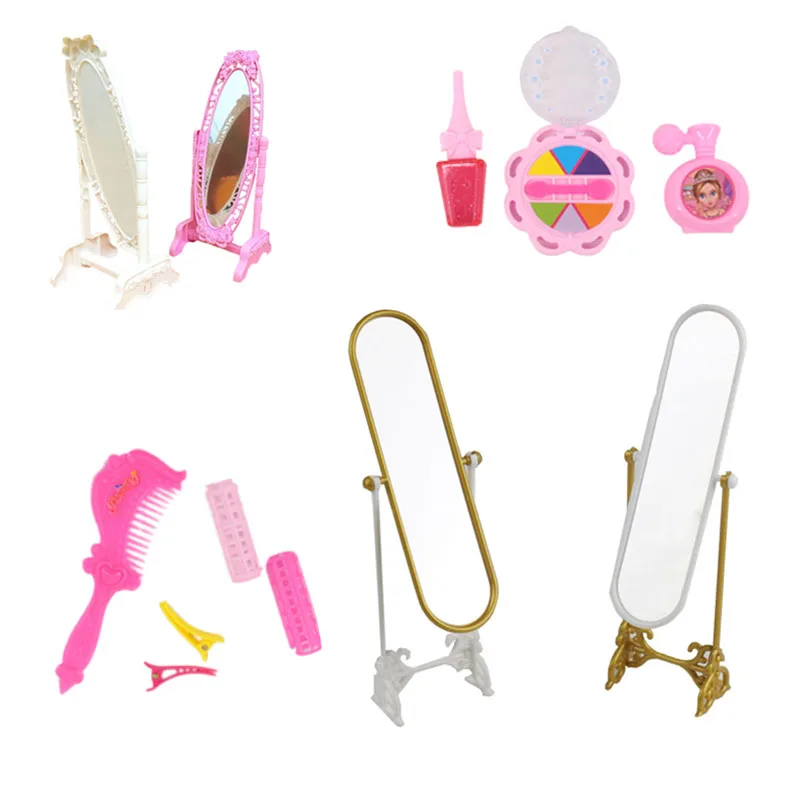 

Doll 3 Pcs Mini Rose Mirrors (1 Pcs Lens Stereoscope)Make-up Toys Fit 18 Inch American Doll&43 CM Born Barbiees For Generation