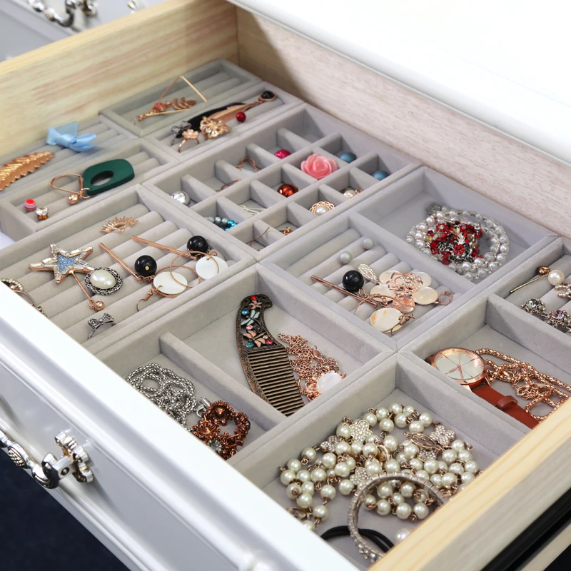 Hot Drawer Diy Rings Bracelets Gift Box Jewelry Storage Tray