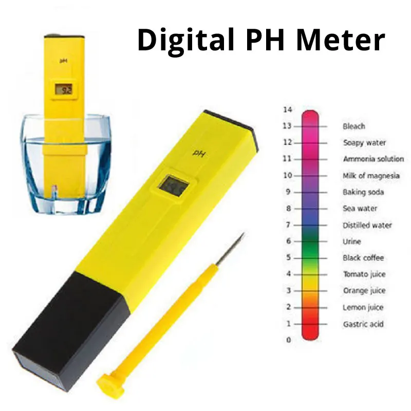 Portable Pocket Pen Water Ph Meter Digital Tester Measure Range 0.014