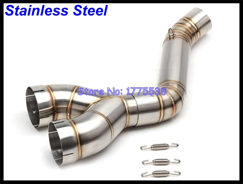 Titanium Alloy Motorcycle Exhaust Muffler Link Pipe for S1000RR 10-14 S1000R 14-16 Motorbike Muffler Exhaust Connect Mid Pipe - Image 4