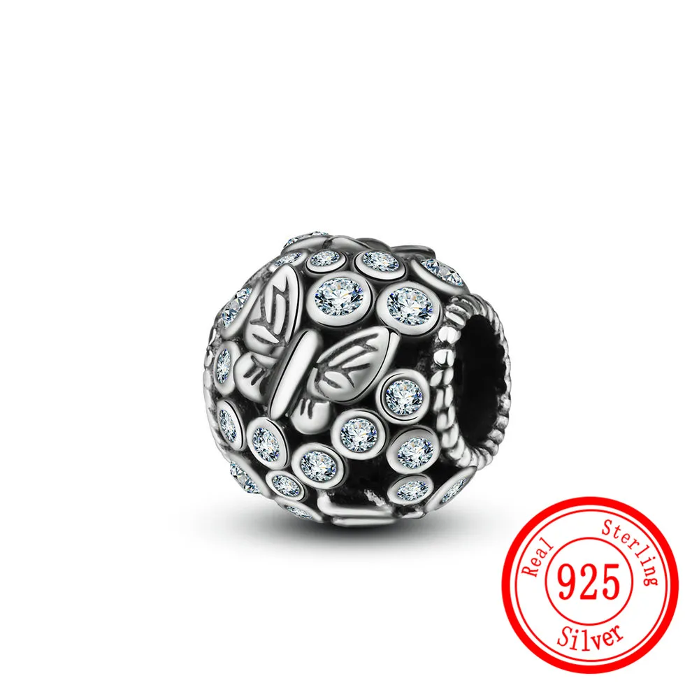 

Glamour Crystal S925 Sterling Silver Beads for Jewelry Making Accessories Fit DIY Original Bracelet Gifts Make