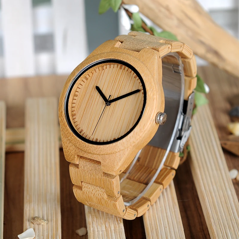 BOBO BIRD WG27 унисекс бамбуковые часы Мужские кварцевые часы Полный бамбуковые брендовые дизайнерские как лучший подарок для мужчин и женщин Подарочная деревянная коробка