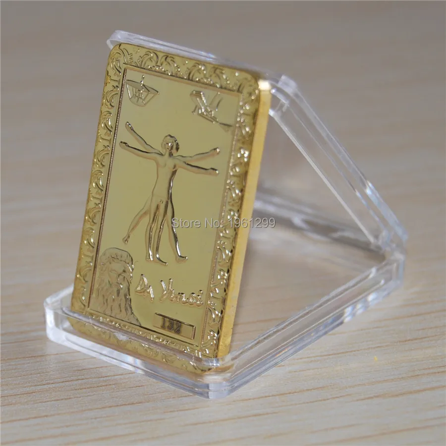 5pcs Gold Bar Gun King Kalashnikov AK-47 Craft Counter Strike Gold Souvenir Bars