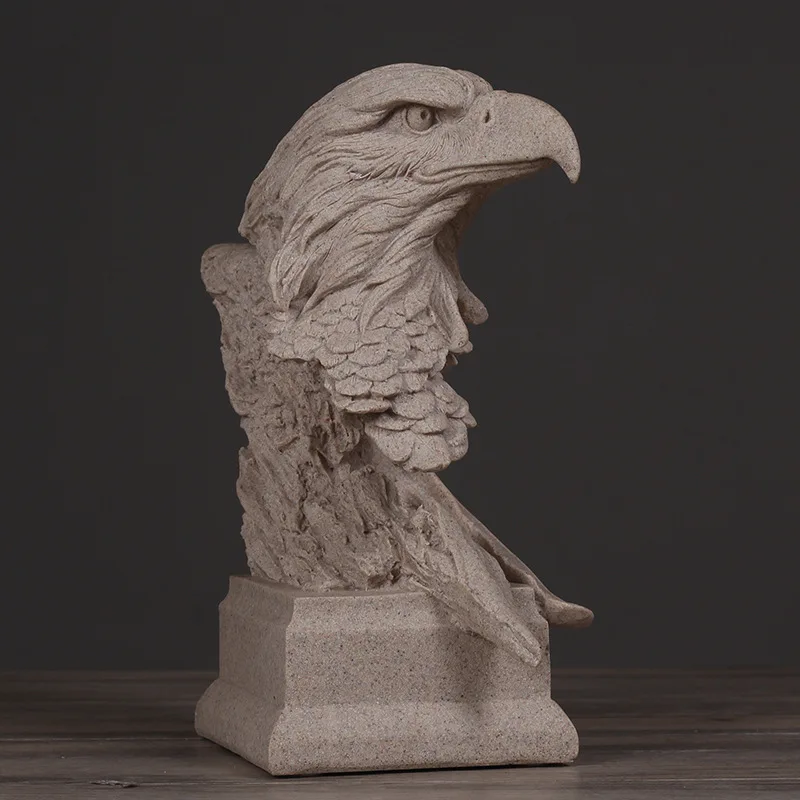 الإبداعية الديكور النسر تمثال نصفي الحيوان شكل غرفة المعيشة خزانة حامل تلفاز الحجر الرملي الحرف ديكور L3327 الإبداعية الديكور النسر تمثال نصفي الحيوان شكل غرفة المعيشة خزانة حامل تلفاز الحجر الرملي الحرف ديكور L3327