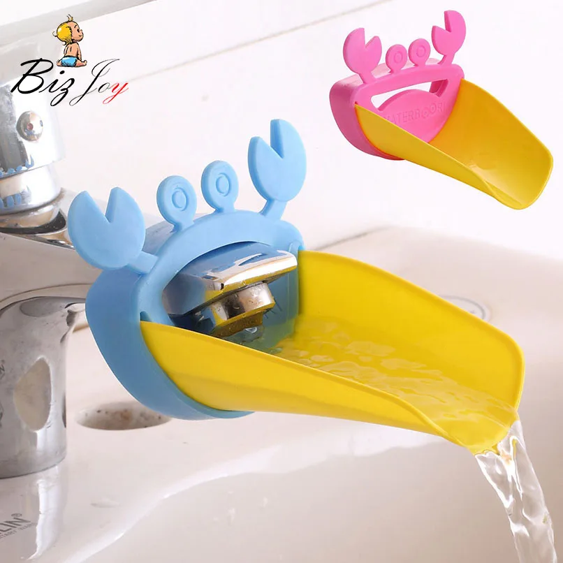 

Crab Cartoon Tap Faucets Extender Water Guiding Gutter Baby Wash Hand Implement Kids Children Feeding Mother infant pacifier